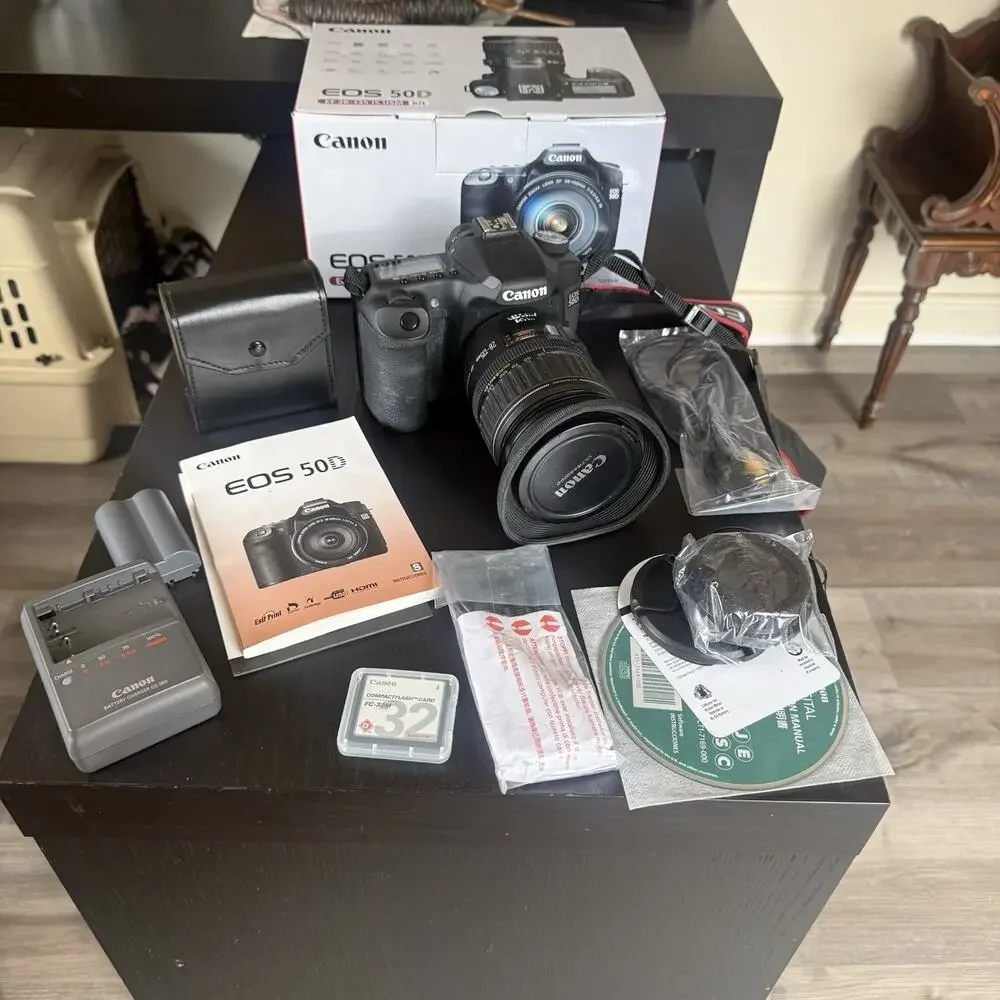 Canon EOS 50D 15.1MP DSLR Camera - Black (Kit with EF 28-135mm f/3.5-5.6 IS USM)